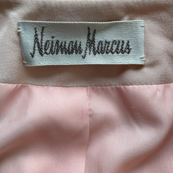 Vintage David Hayes Silk Pink 80s Asymmetrical Neiman Marcus Blazer 8 - Picture 6 of 12